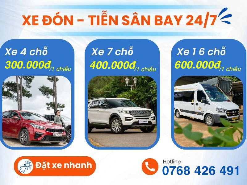 Thuê xe đưa đón sân bay Đà Nẵng